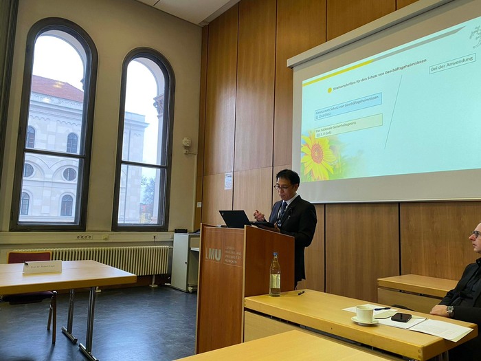 【1141204】吳俊毅院長參加慕尼黑大學-對抗間諜與破壞工作坊圖片