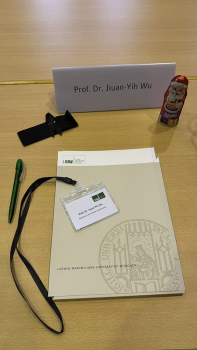 【1141204】吳俊毅院長參加慕尼黑大學-對抗間諜與破壞工作坊圖片